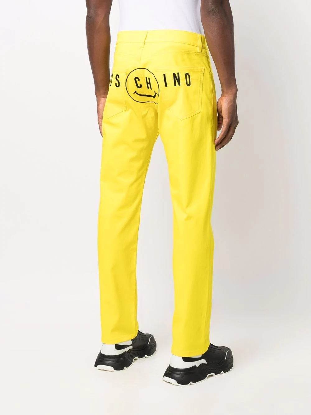 logo-print straight-leg trousers - 4