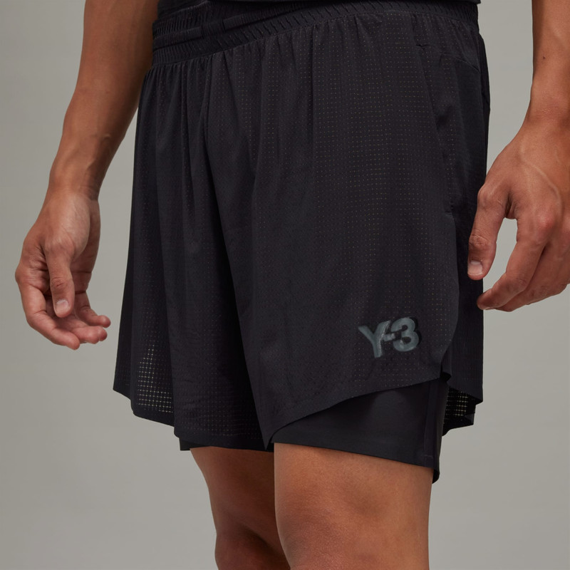 Y-3 Running Shorts with Tights 7
