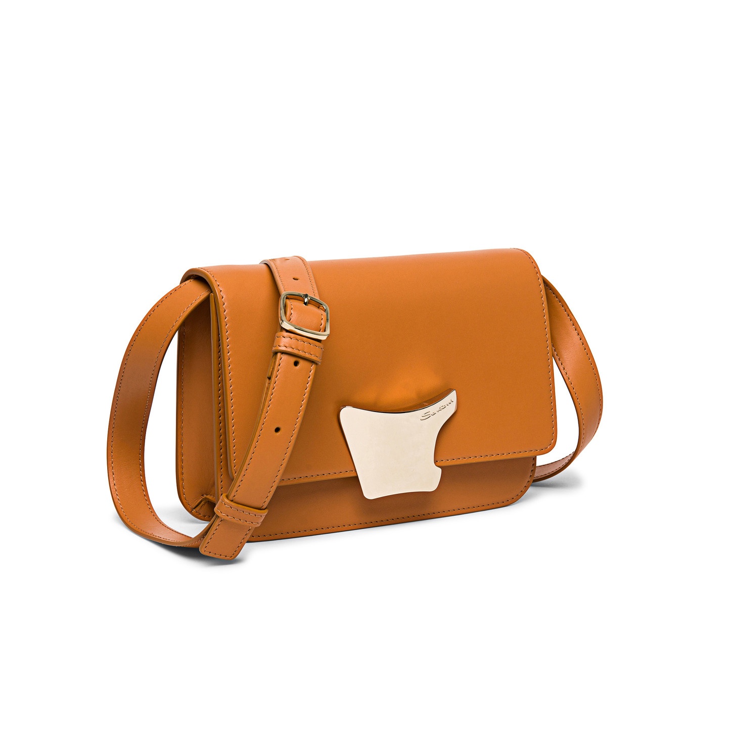 Brown leather crossbody bag - 5