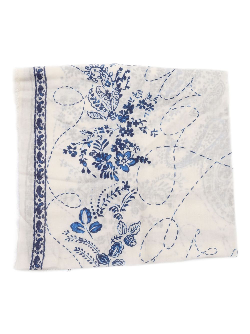 Emiliana floral-print scarf - 1