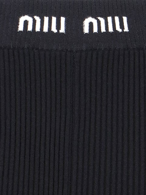 Miu Miu Women Ribbed Pants - 4