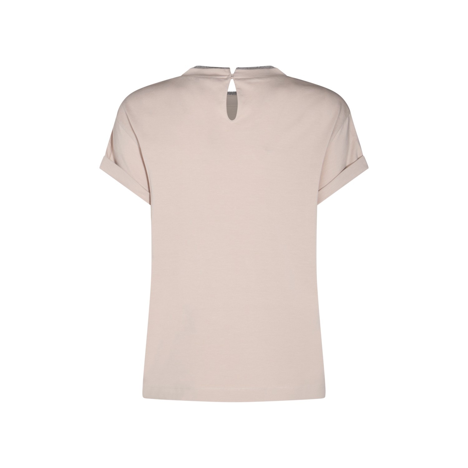 BEIGE COTTON T-SHIRT - 2