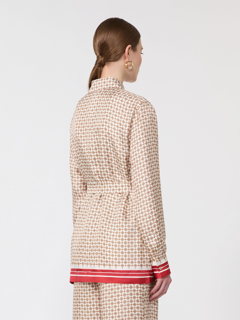 TENUTA Printed silk shirt - RED 4