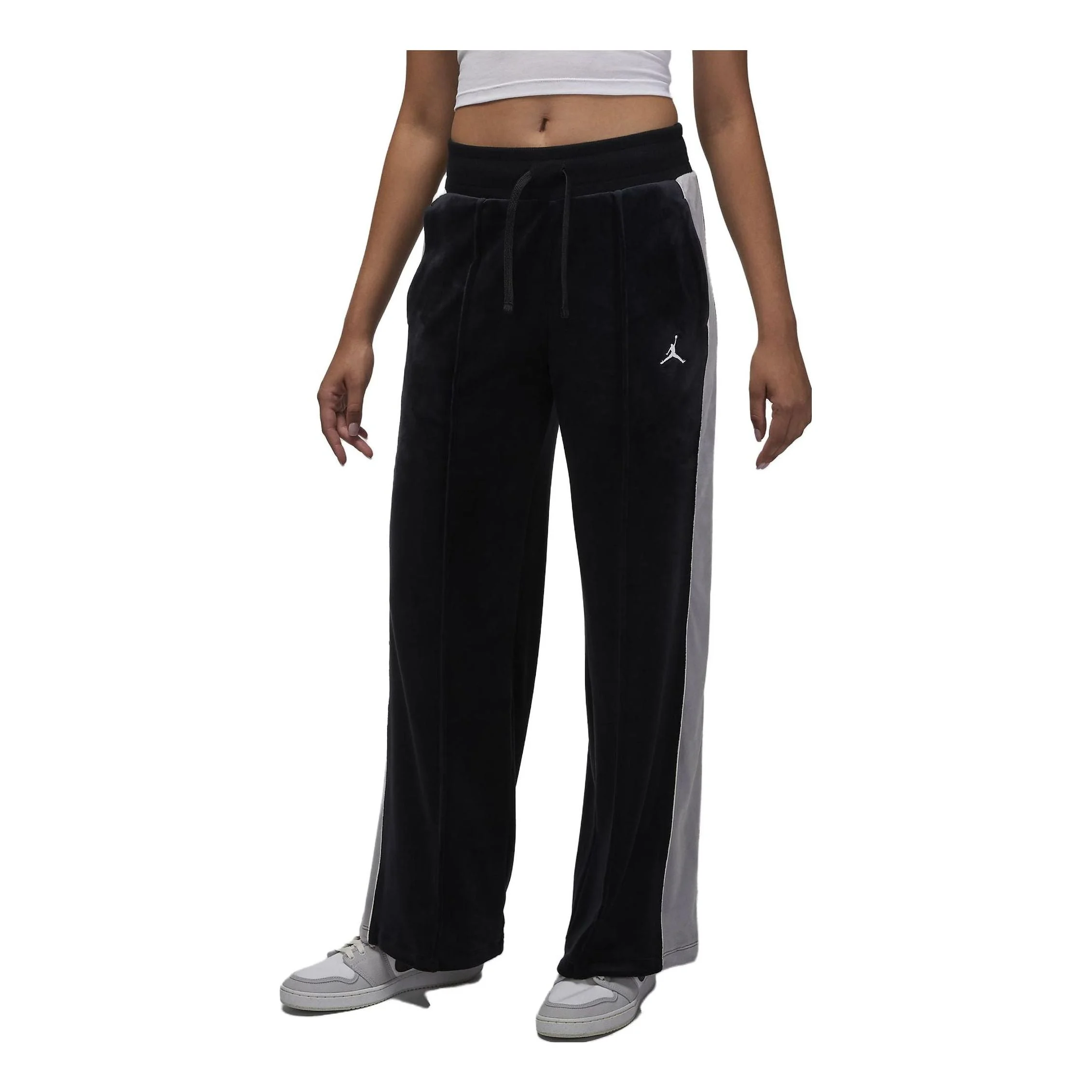 (WMNS) 공기 요르단 비행 Velour 바지 '블랙' DV1404-010 - 1