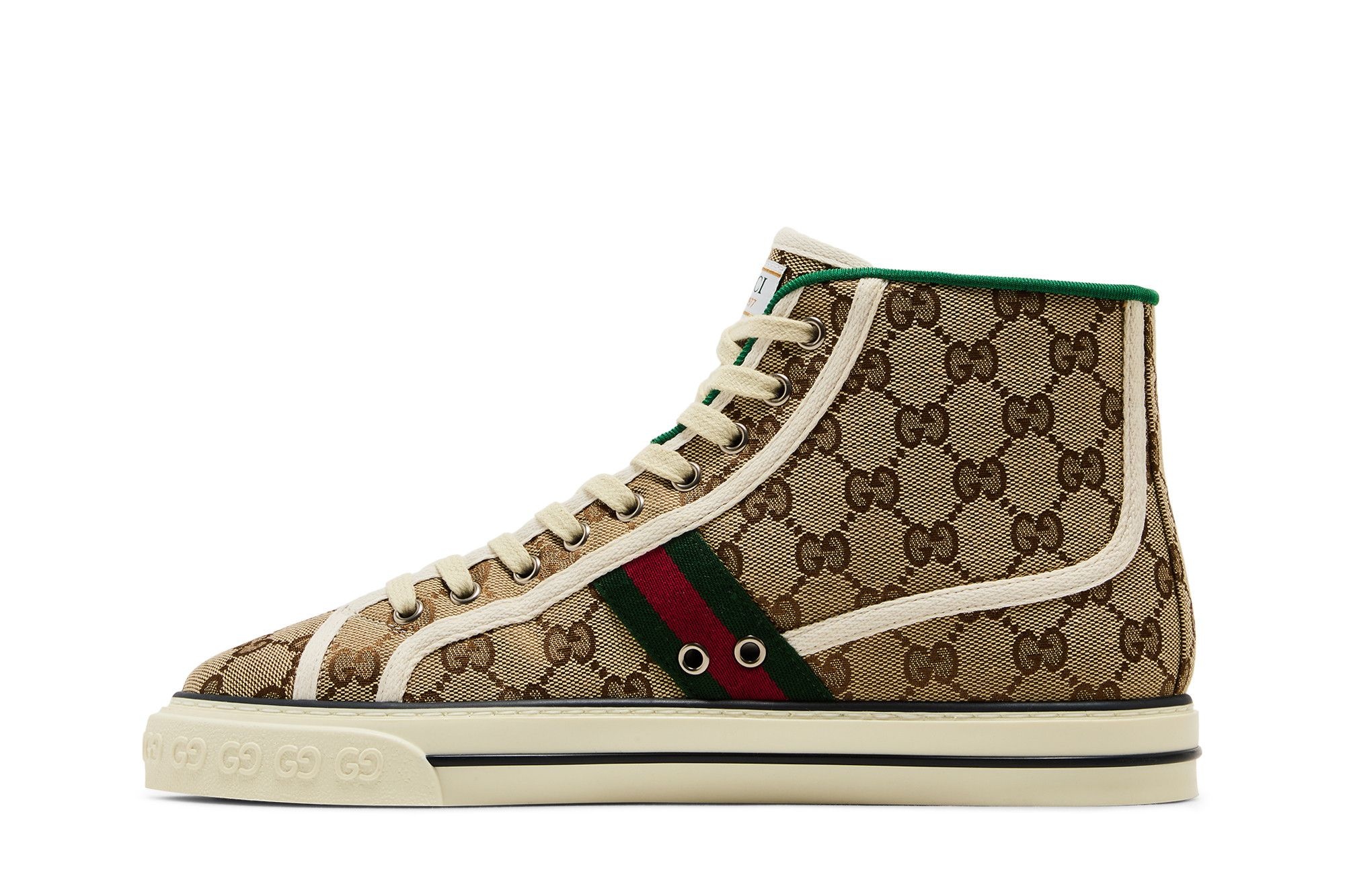 Gucci Tennis 1977 High 'Beige Ebony' - 3