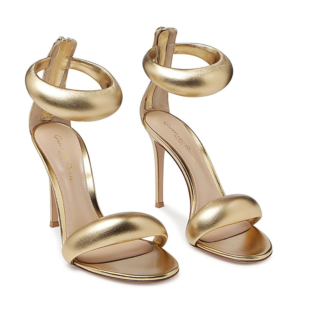 mekong gold-tone leather bijoux sandals - 2