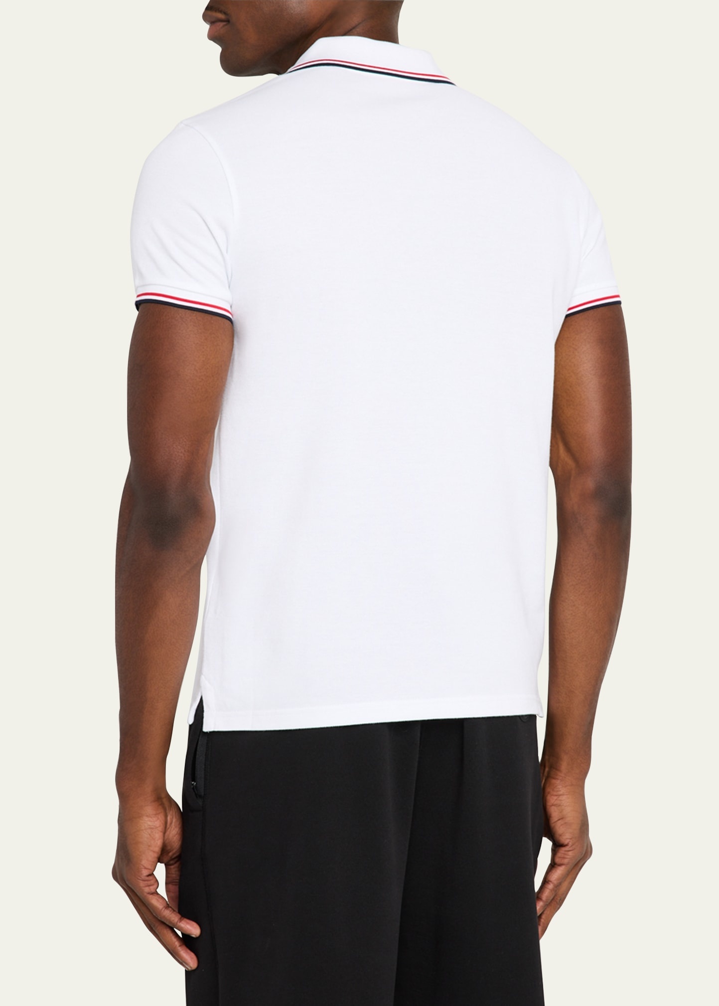 Men's Striped-Trim Polo Shirt - 3