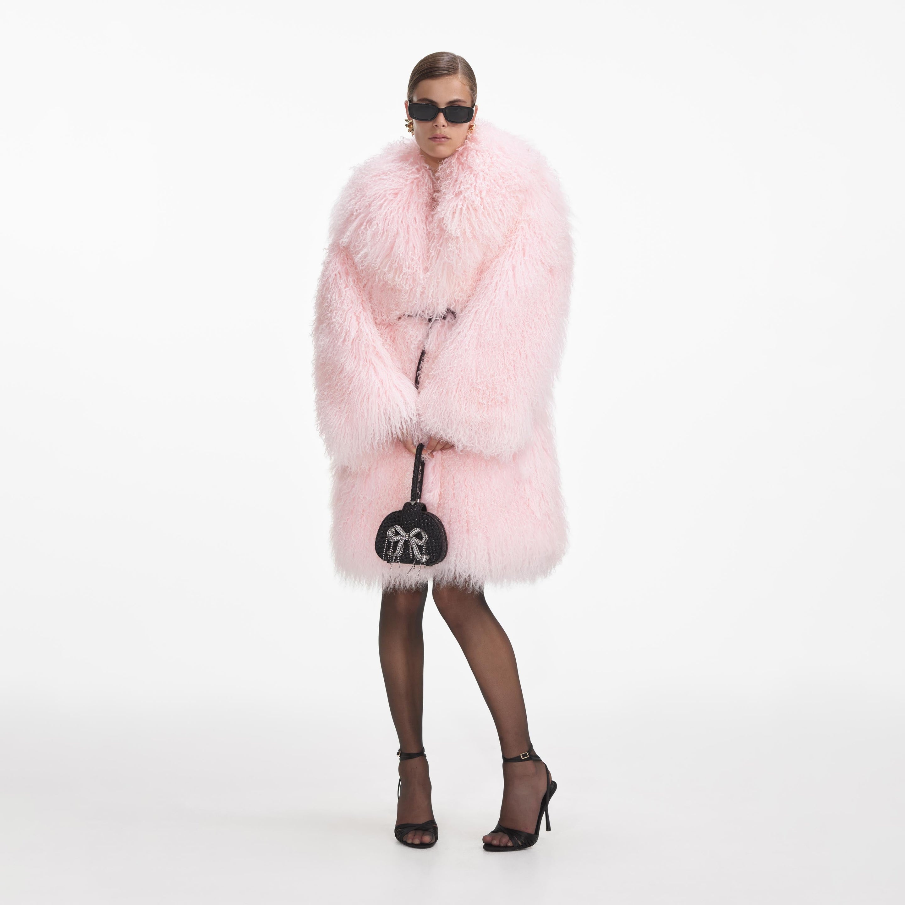 Pink Shearling Coat - 2