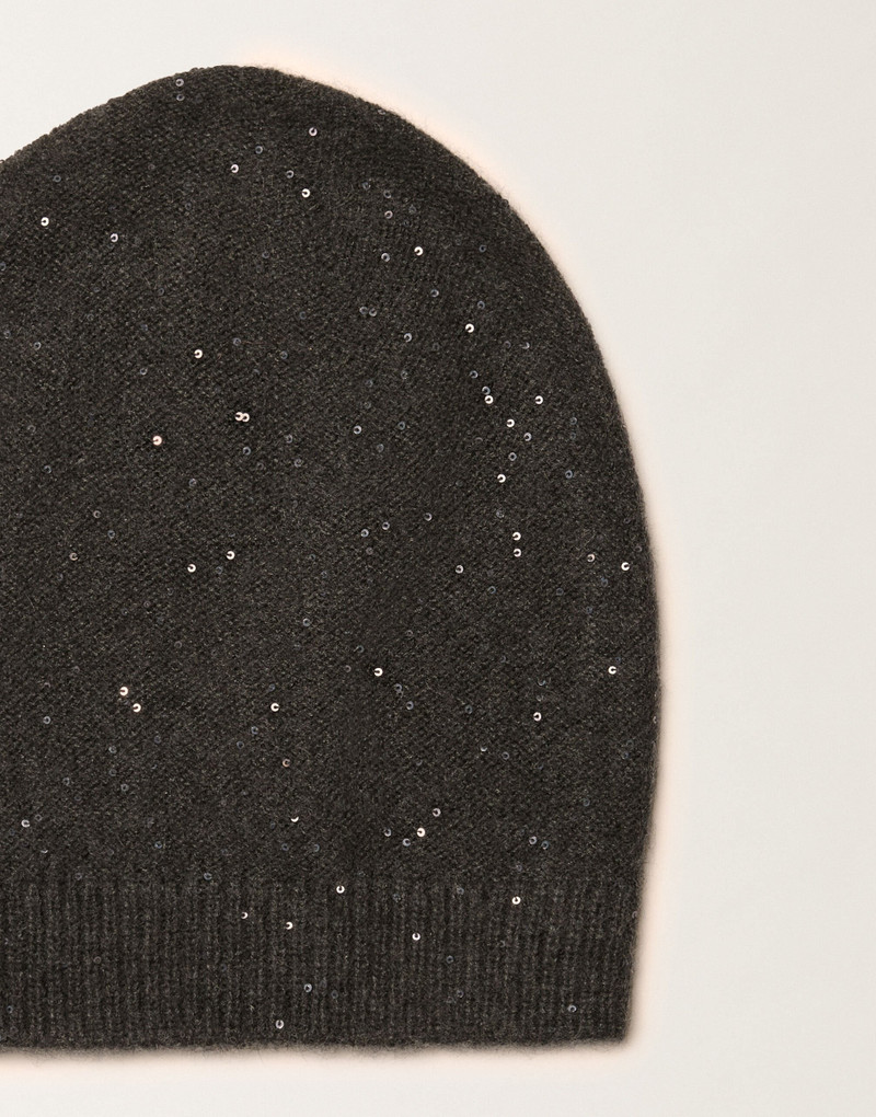 Wool and silk hat with sequins 3
