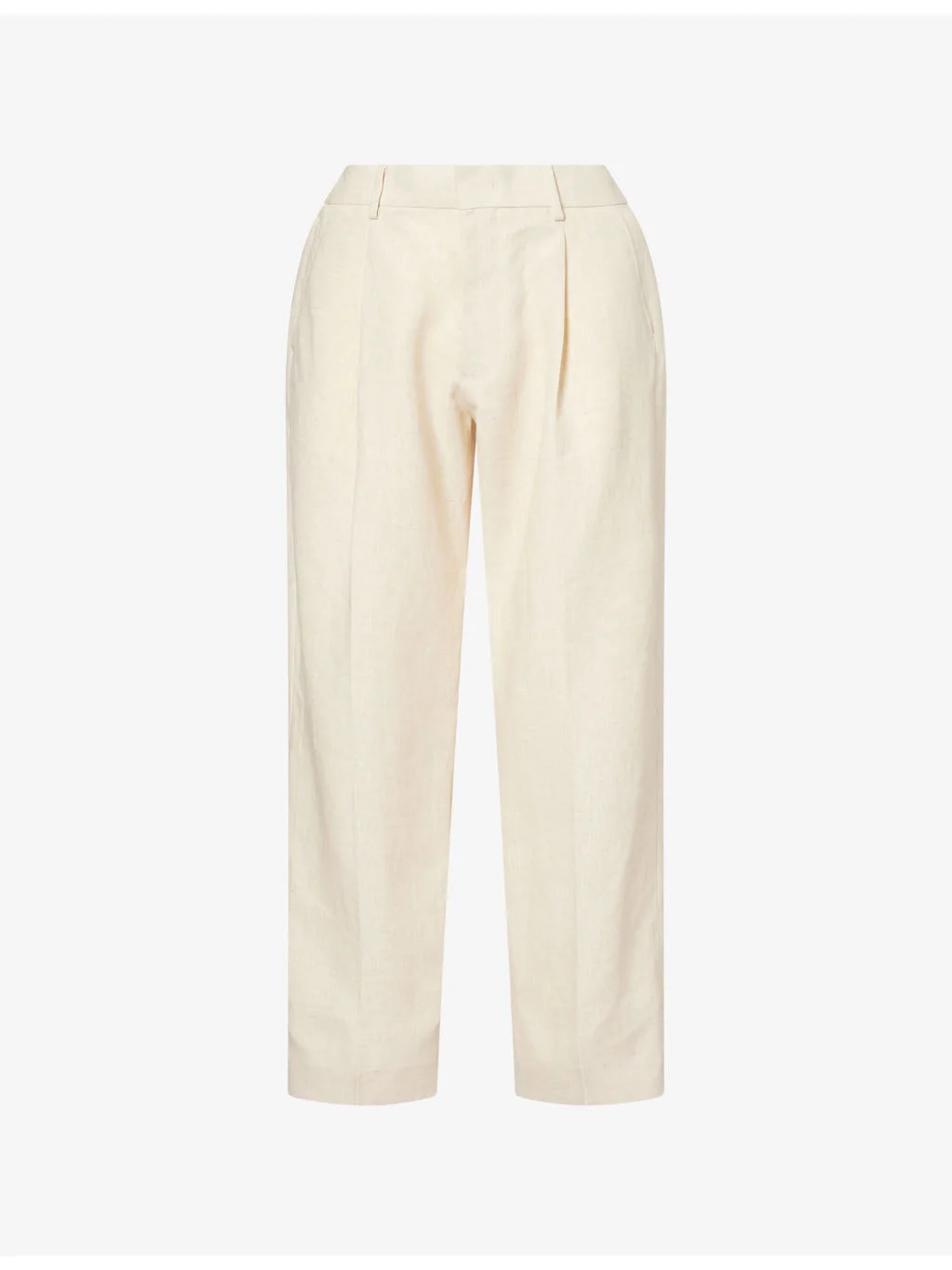 Kay Straight-Leg Linen Trousers - 1