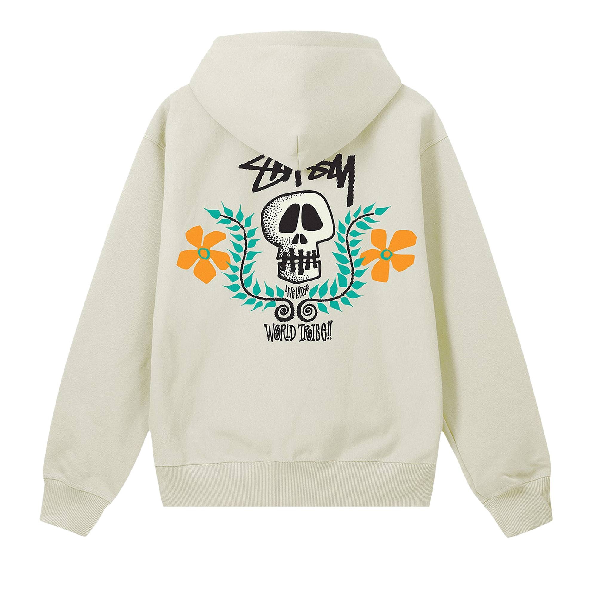 ★23SS★STUSSY SKULL CREST HOODIE Stussy Skull Crest Zip Hoodie Black Men's - SS24 - US