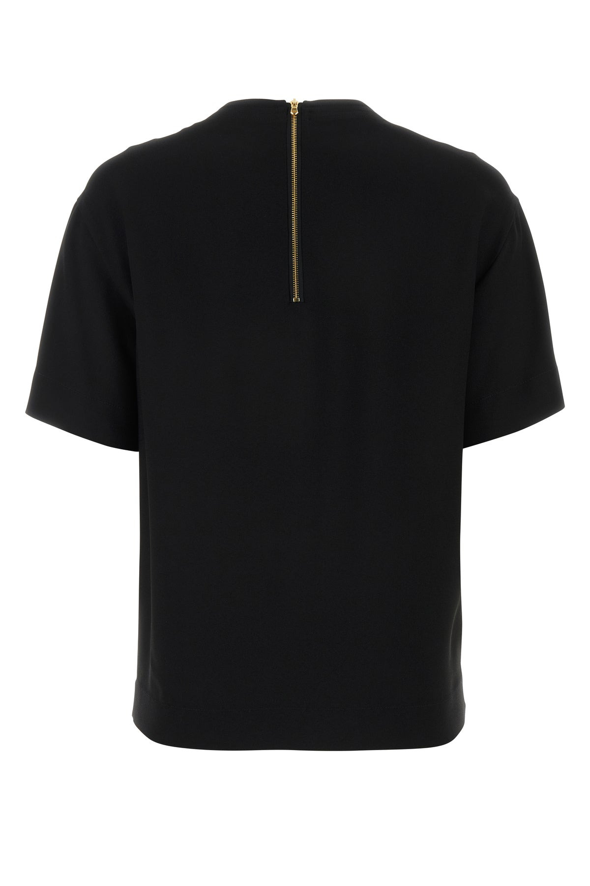 Black crepe t-shirt - 2