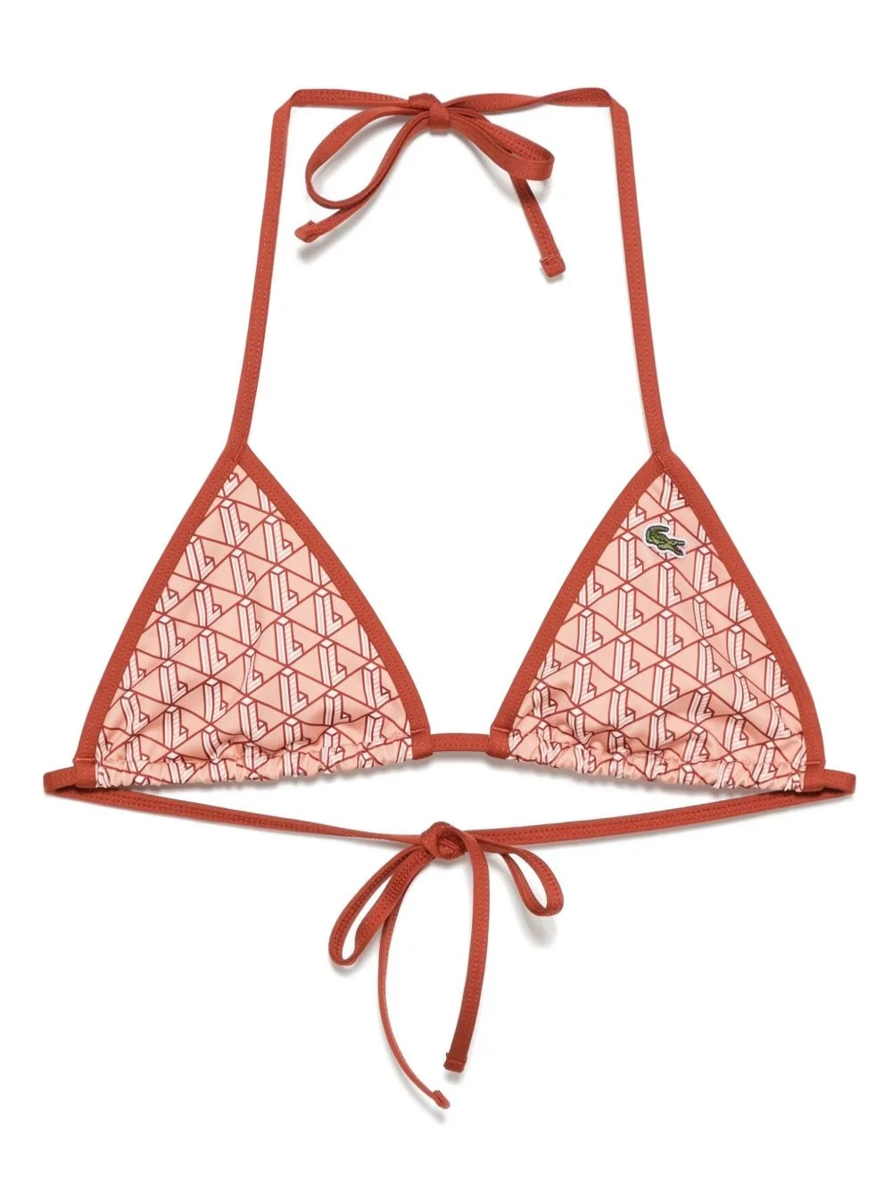 monogram-print bikini top - 1