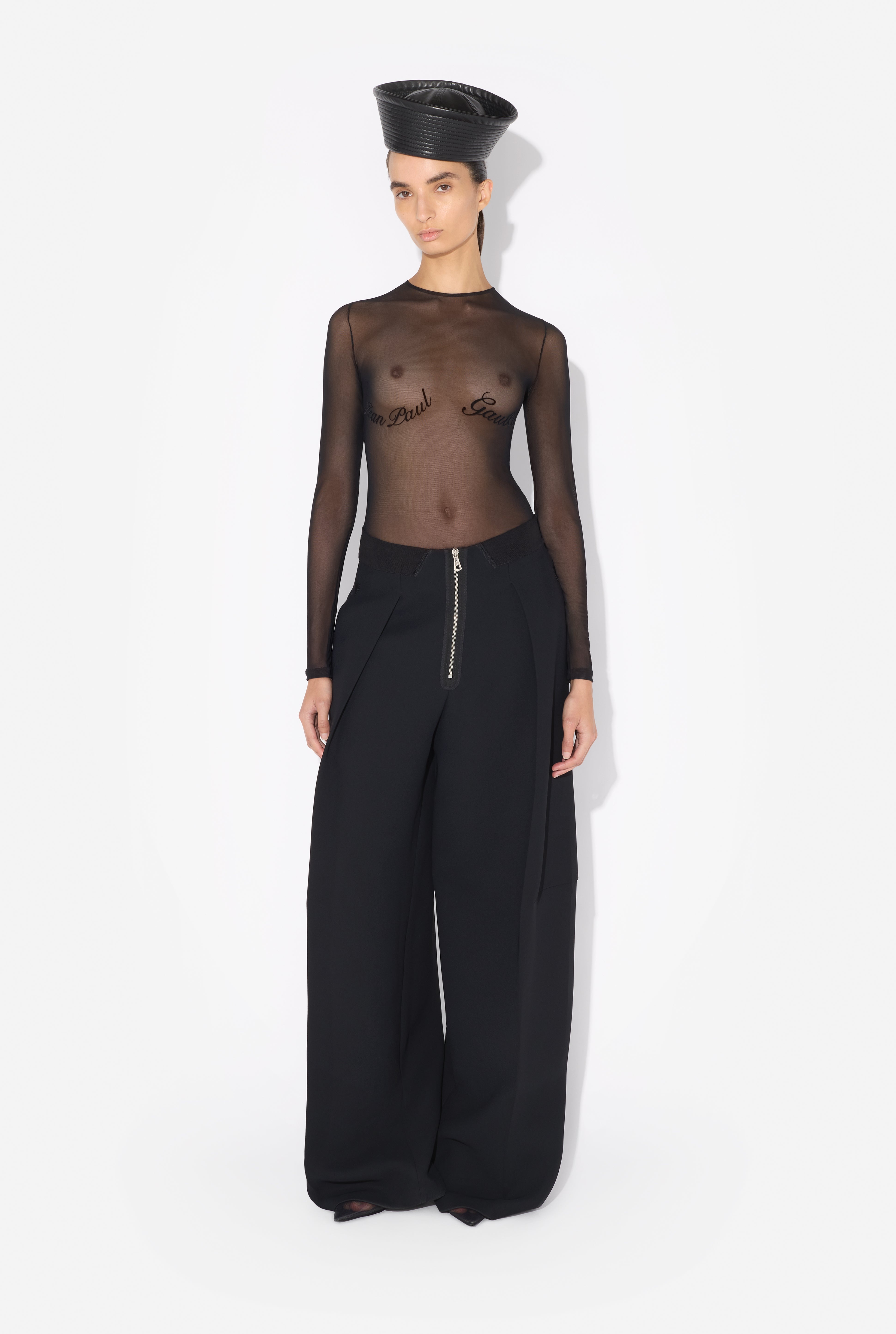 THE JEAN PAUL GAULTIER FLOCKED TOP - 2