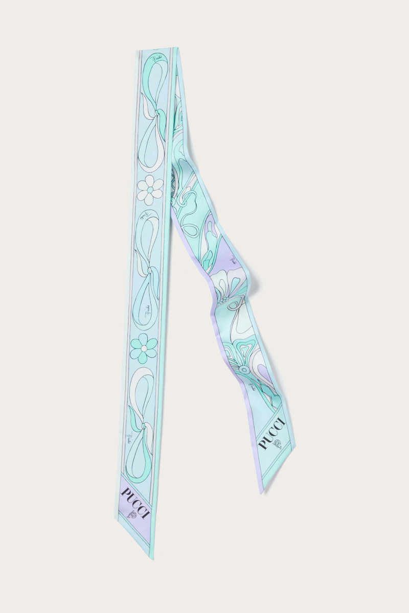 ORCHIDEE PRINT SILK SCARF 1
