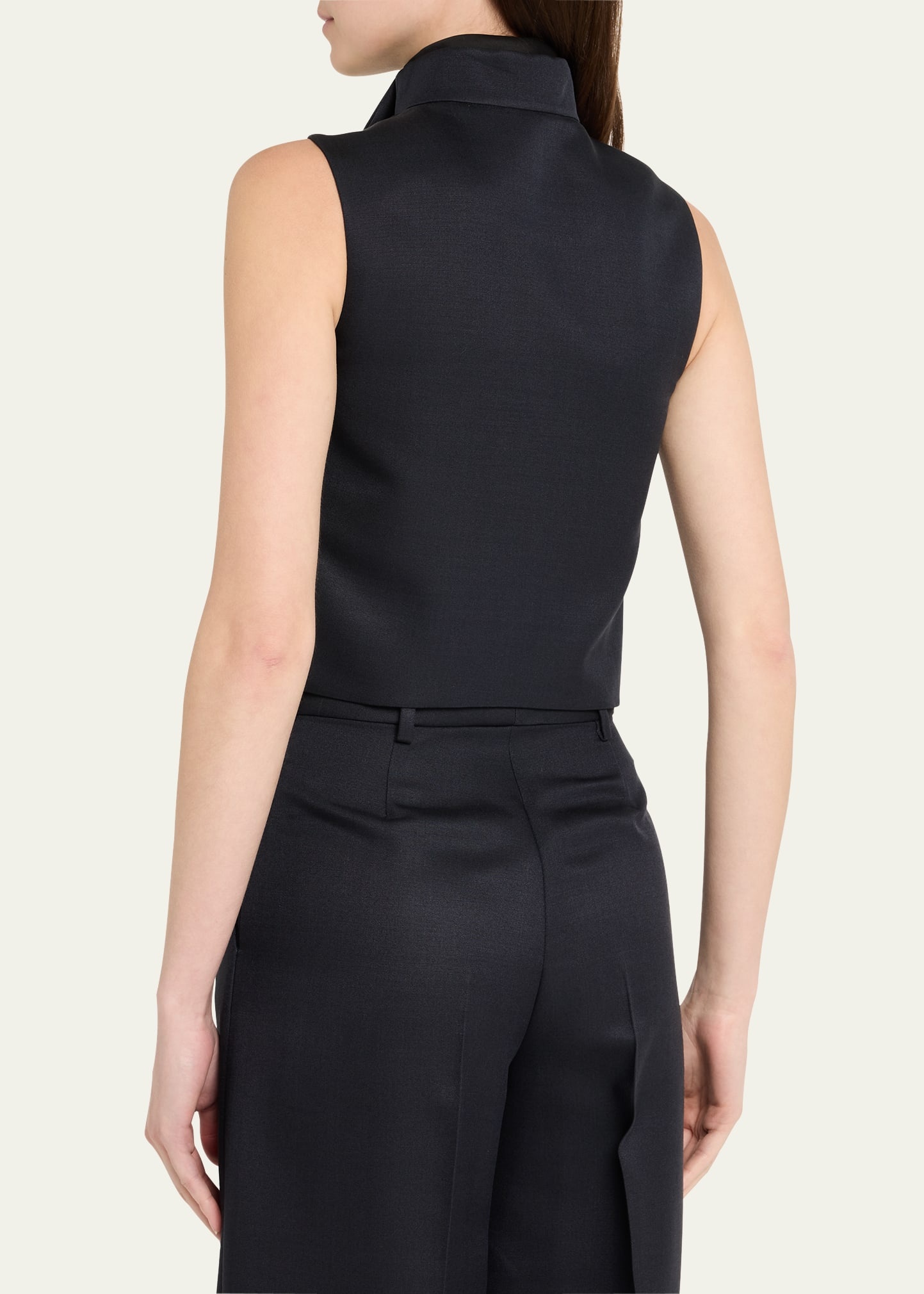 Dianne Layered Barathea Silk Vest - 3