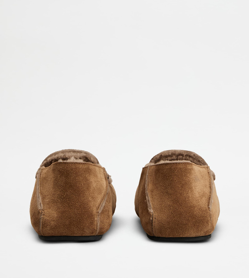 SLIPPER LOAFERS IN SUEDE - BROWN 3