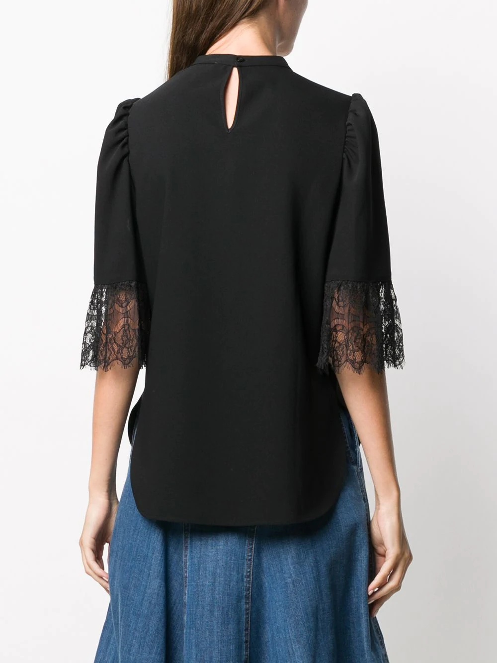 asymmetrical sleeve blouse - 4