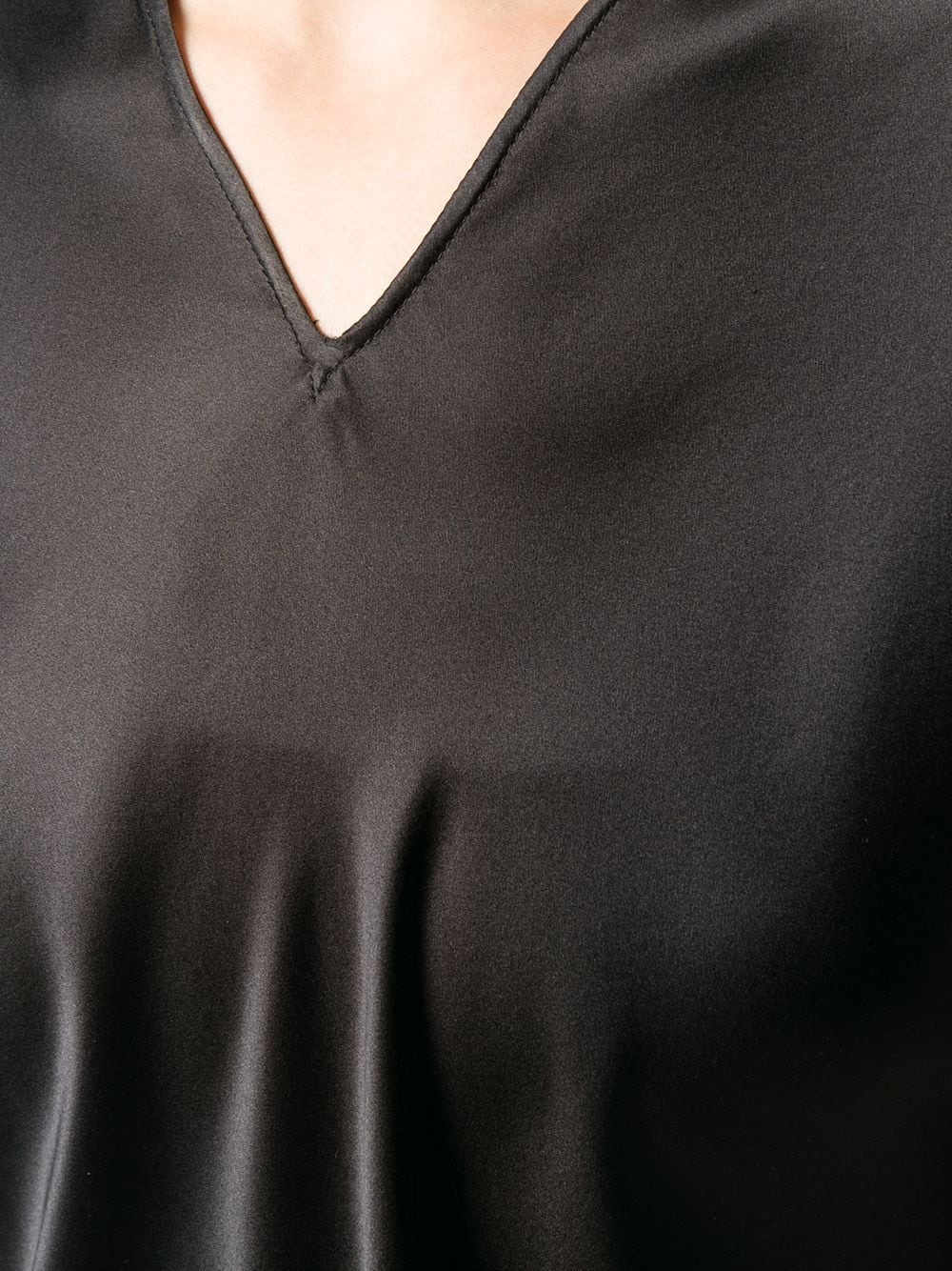 longline V-neck blouse - 5