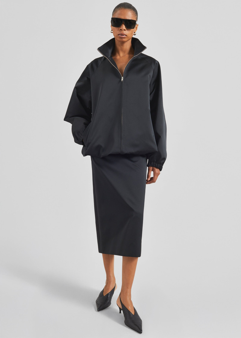 Alrose Satin Midi Skirt - Black 9