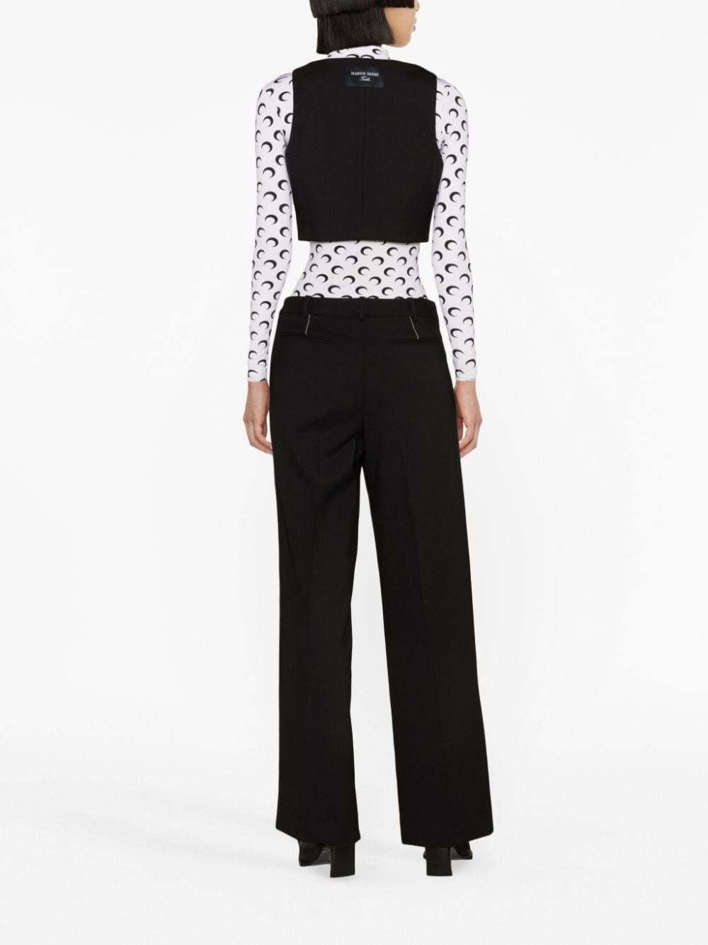 wide-leg tailored trousers - 4