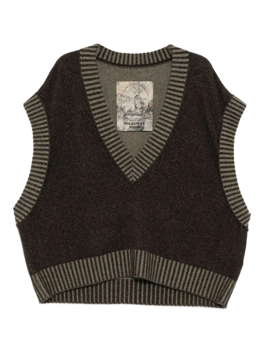 SLEEVELESS V-NECK VEST - 1