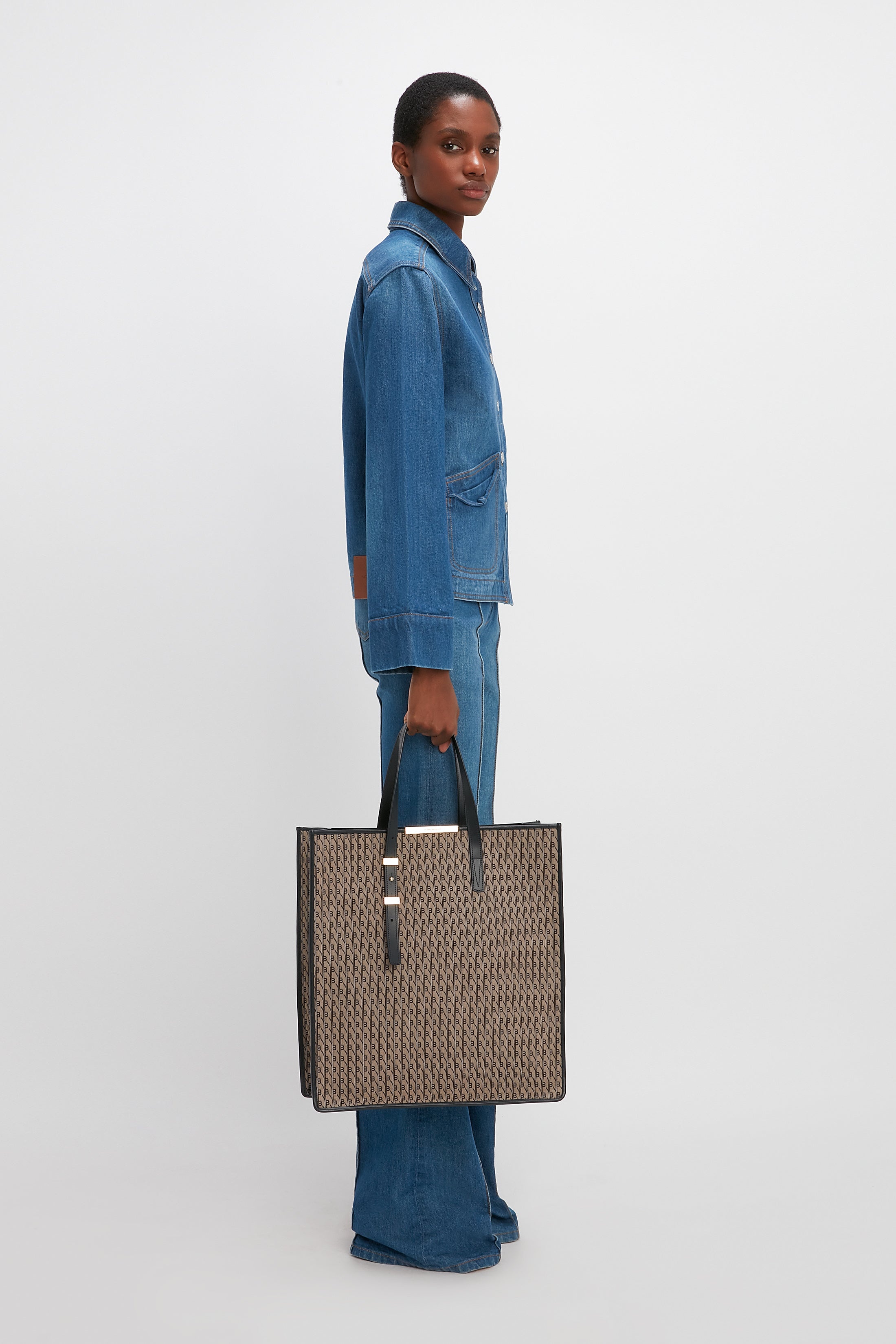 VB Monogram Shopper in Jacquard - 6