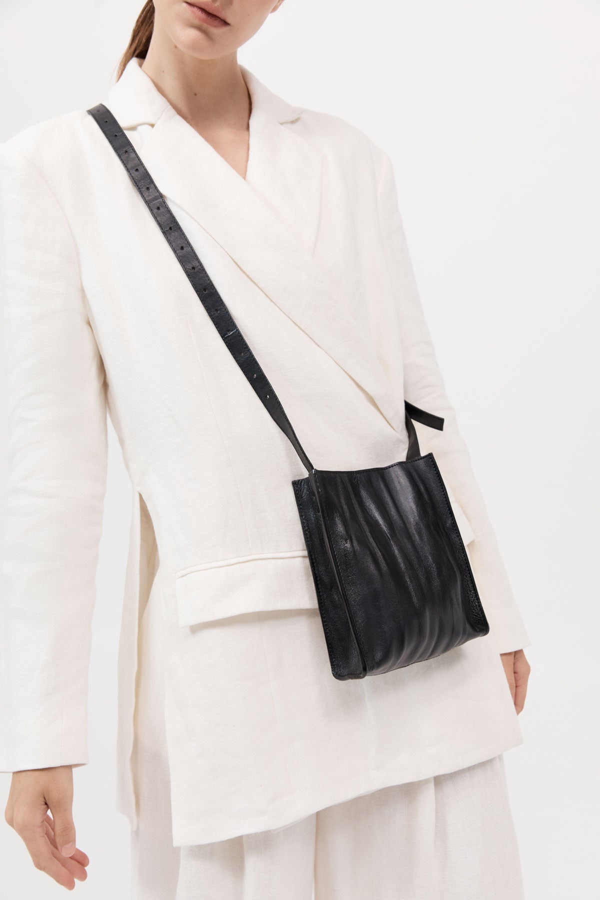 Paper Sling Bag - Black - 1