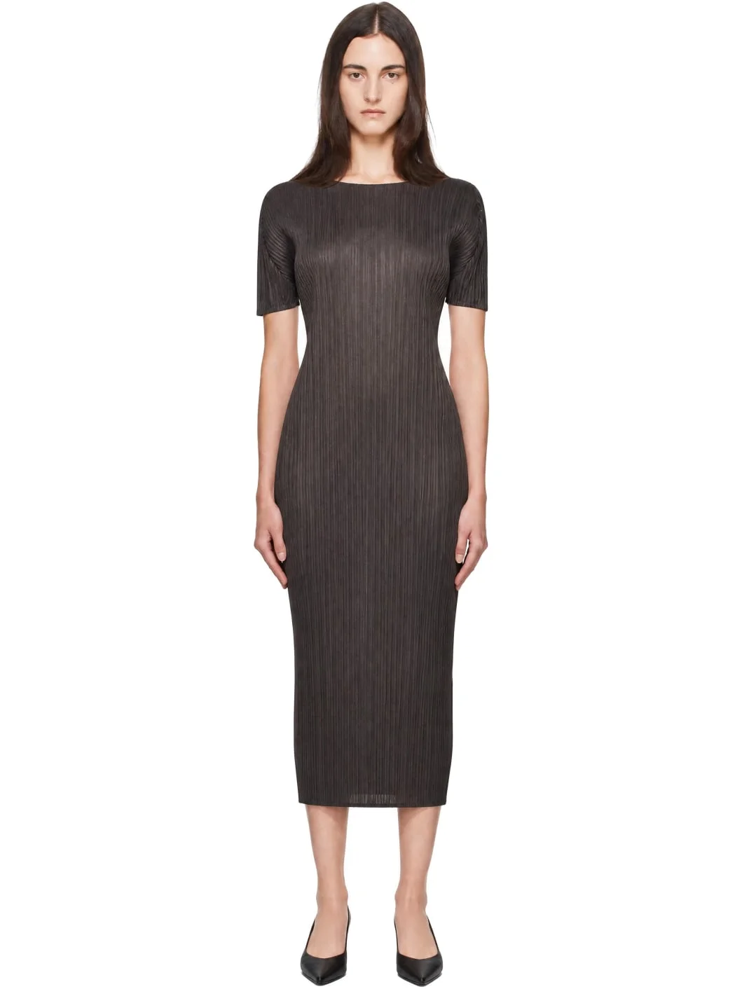 Gray Monthly Colors August Midi Dress - 1