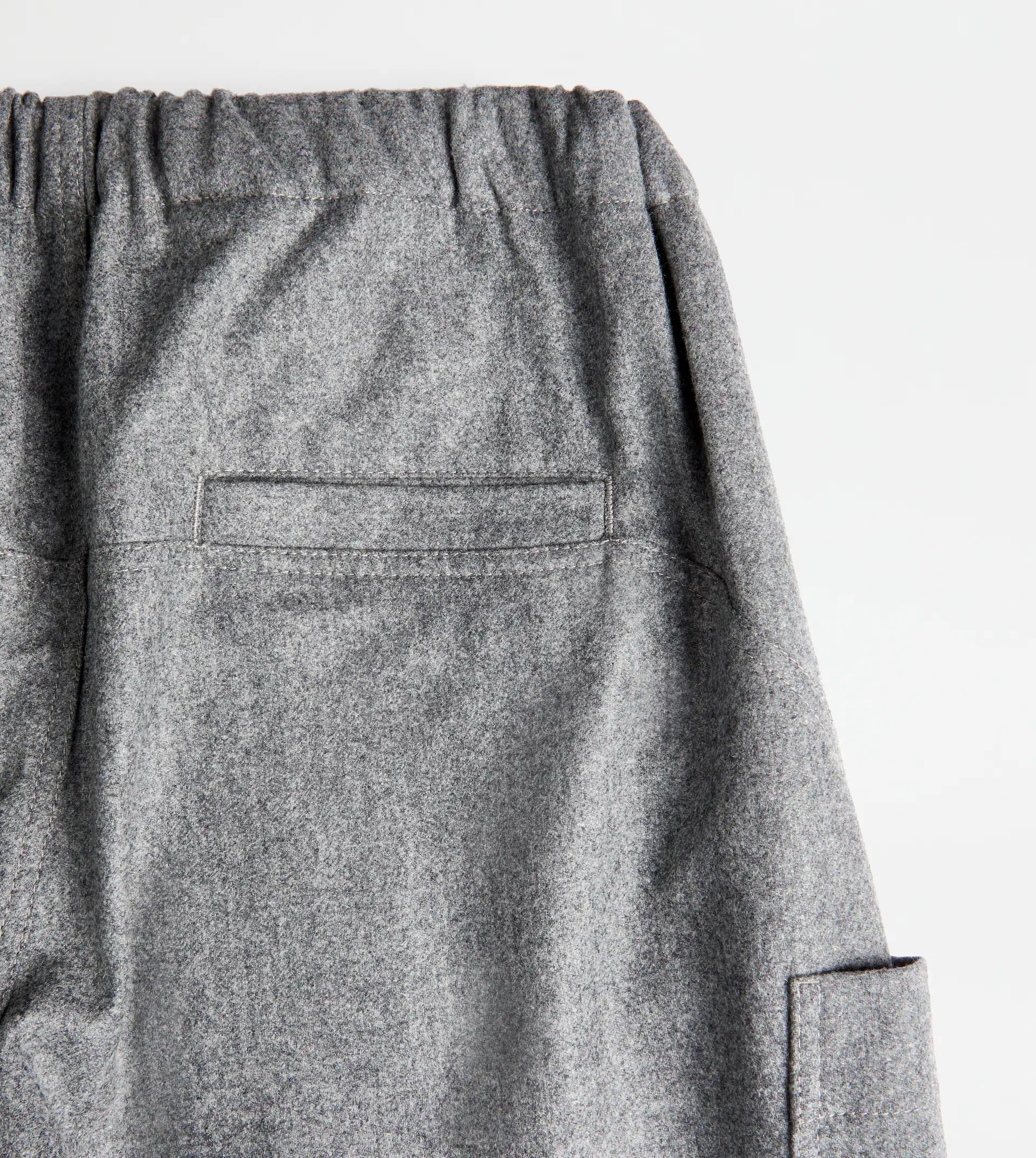 TOD'S BAGGY TROUSERS IN WOOL - GREY - 9