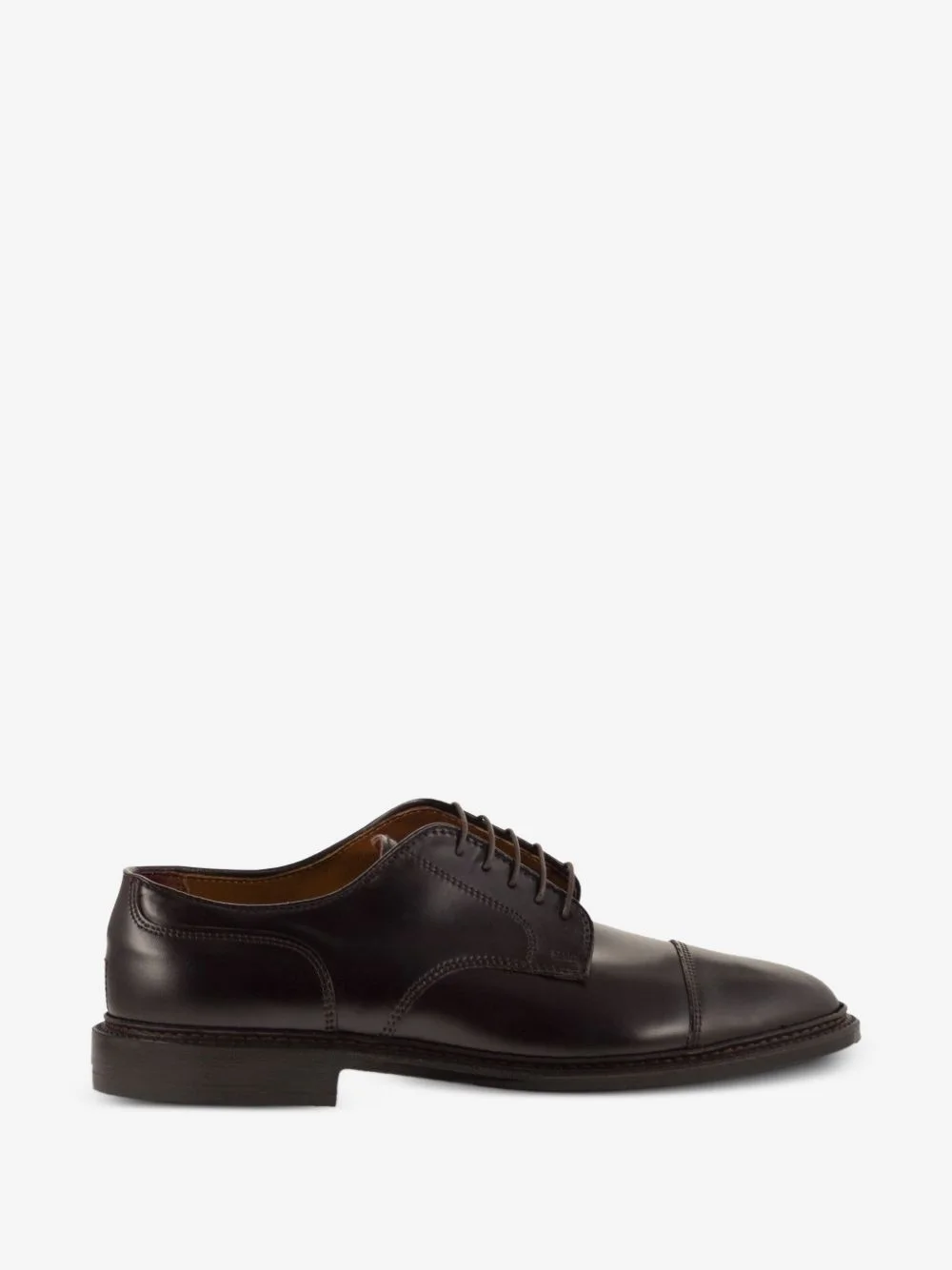 cap-toe leather derby shoes - 1