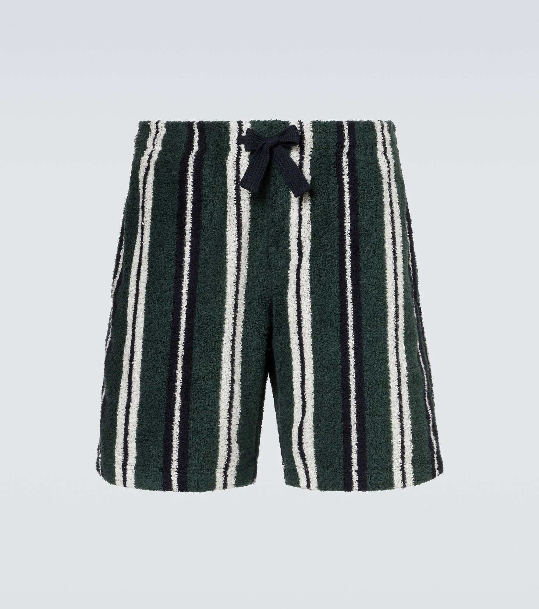 Trevone striped cotton-blend terry shorts - 1