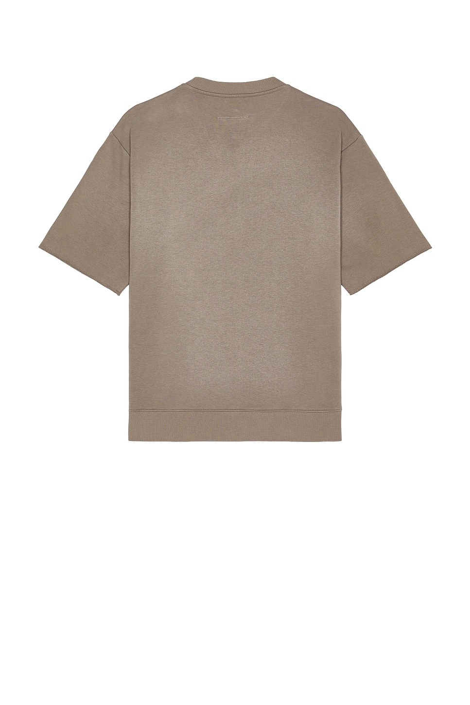 Crew Neck Short Sleeve Sweatshirt - 2