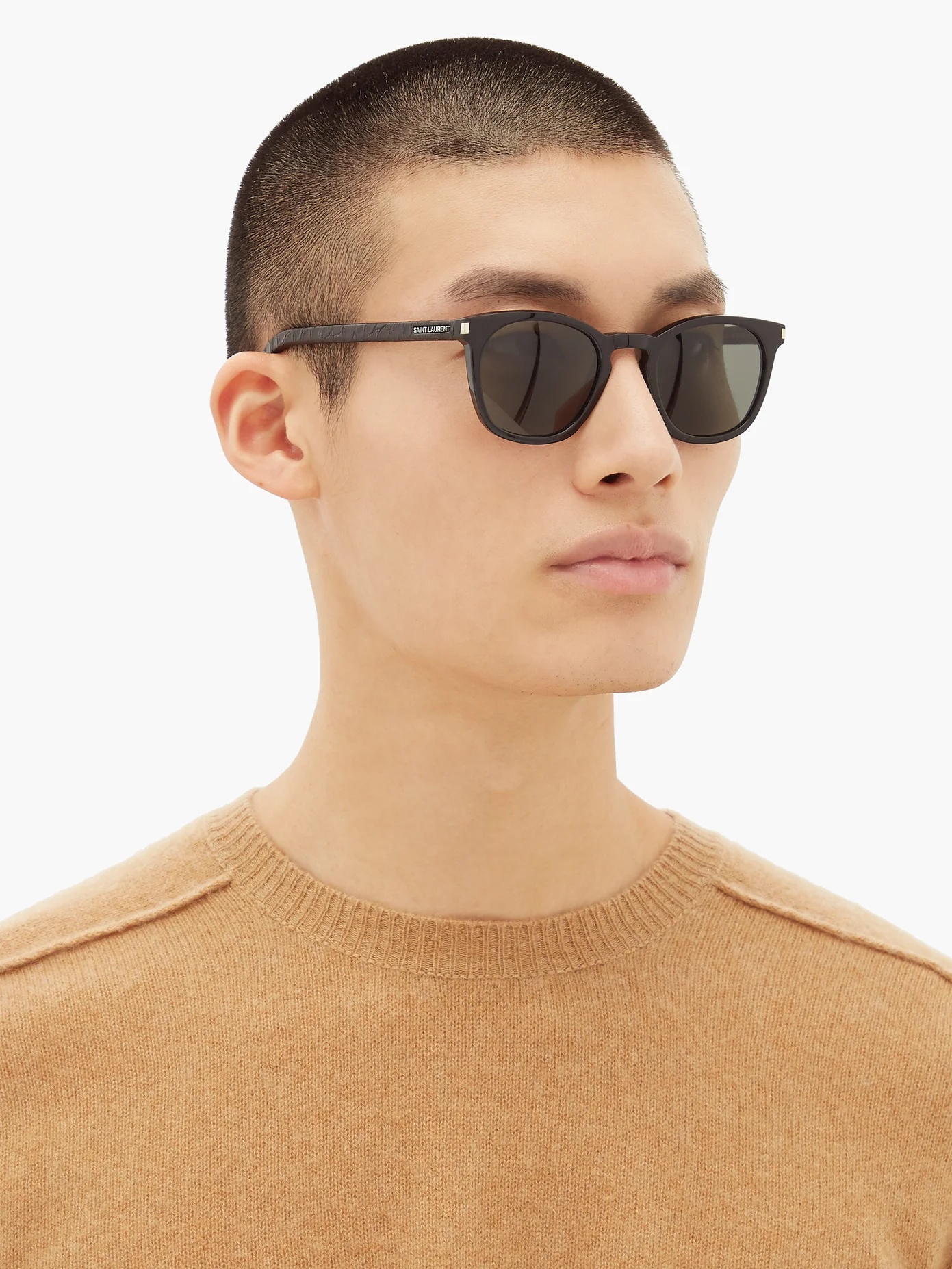 Round acetate sunglasses - 2