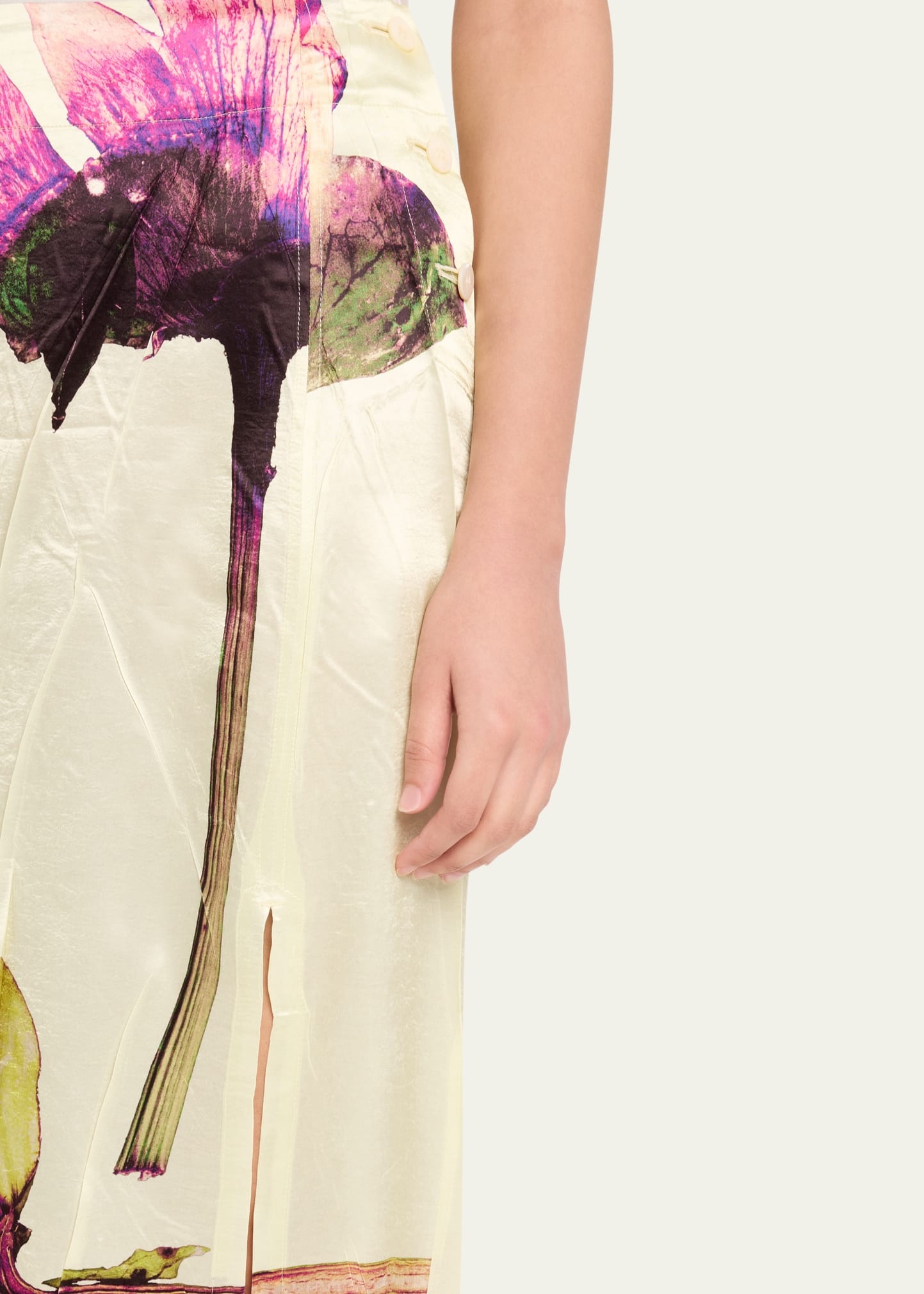 Pressed Flora Printed Skirt - 5