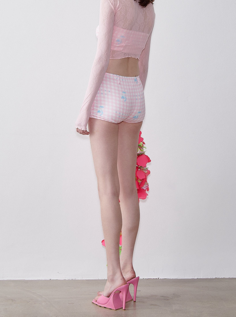POSTER GIRL DENCH HOT PANTS PINK GINGHAM outlook