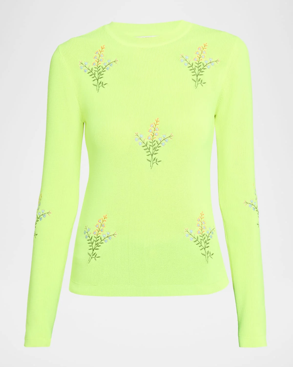Jardens Embroidered Rib-Knit Sweater - 1