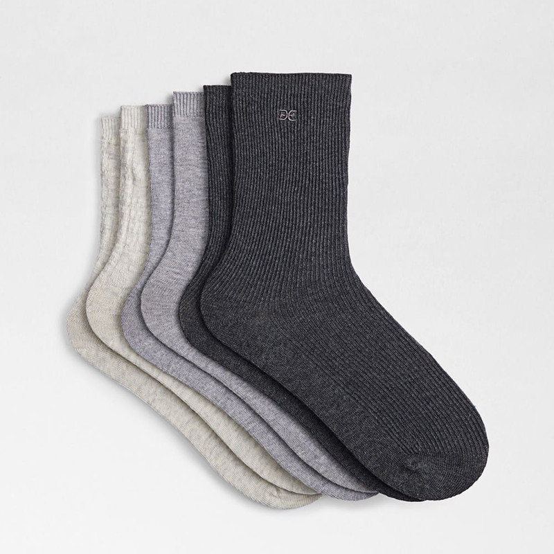 3 Pack Texture Cotton Crew 1