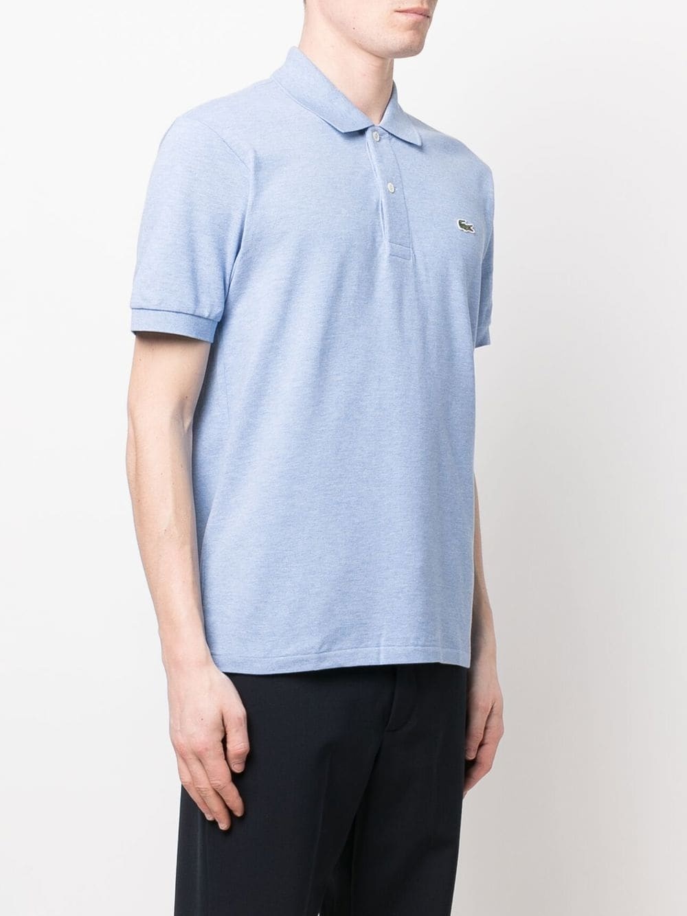 embroidered-logo polo shirt - 3