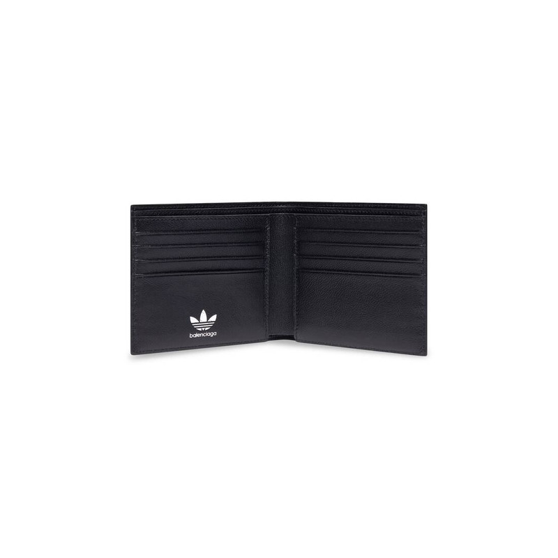 BALENCIAGA Men's Balenciaga / Adidas Square Folded Wallet in Black outlook