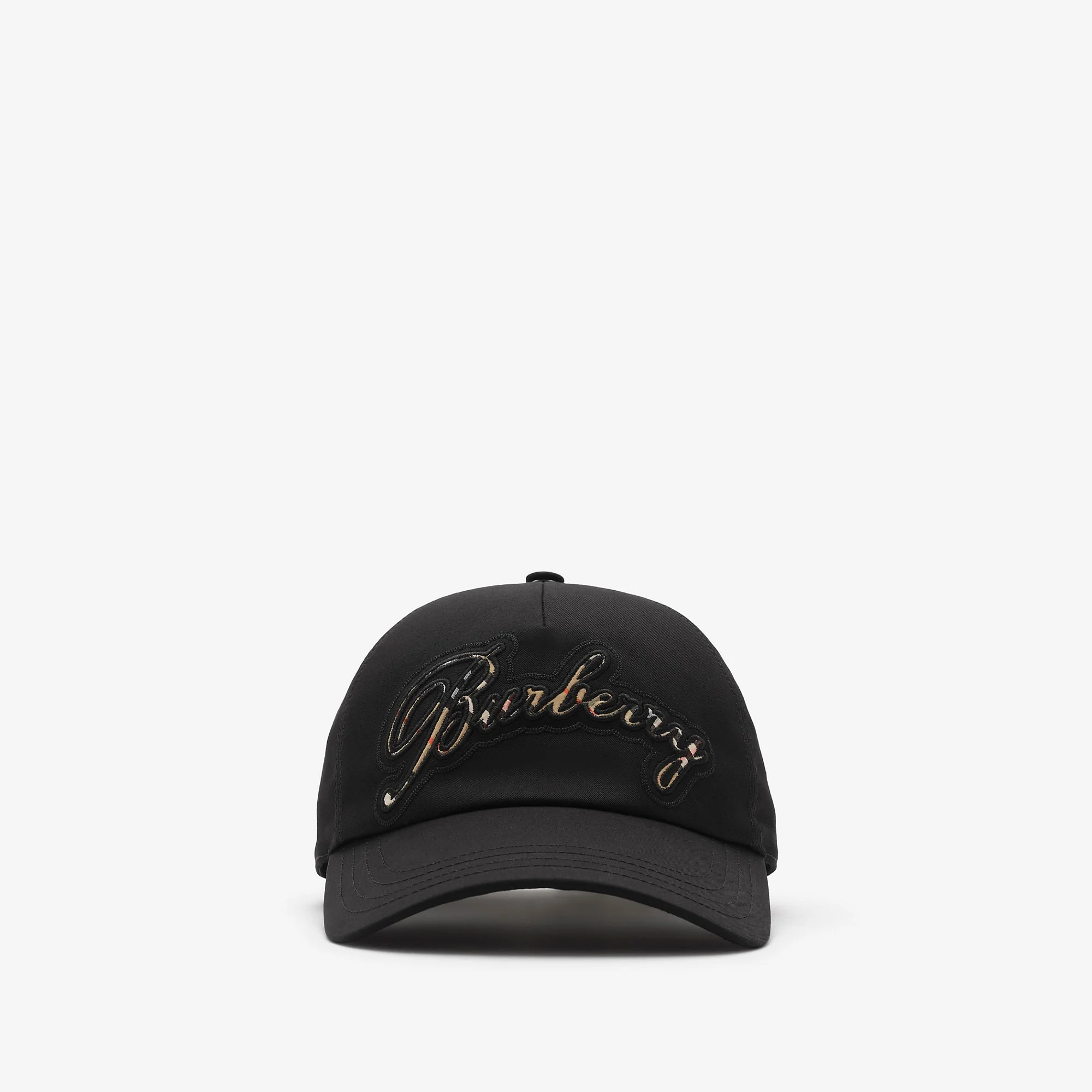 Check Cursive Logo Gabardine Baseball Cap - 1