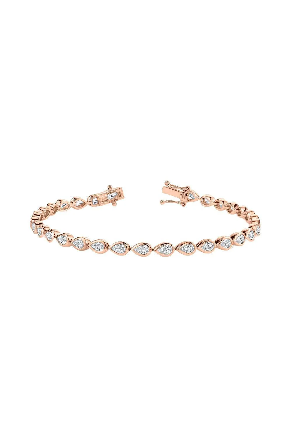 Pear Diamond Tennis Bracelet - 1