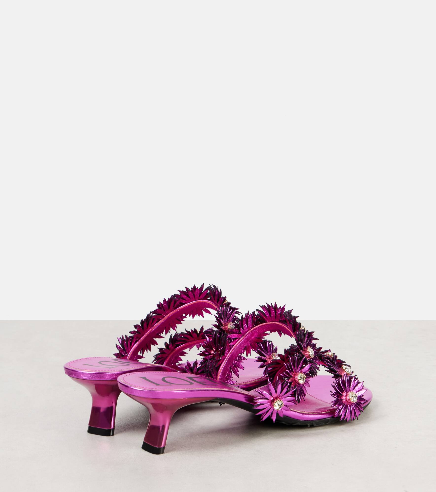 Paula's Ibiza Petal Flower leather sandals - 2