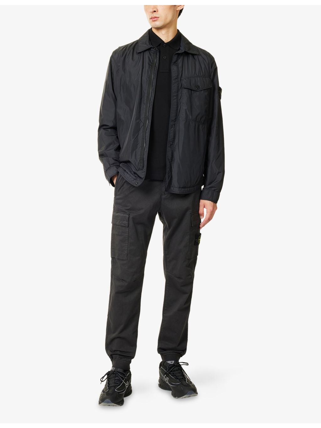 Crinkle Slanted-Pocket Shell Jacket - 2