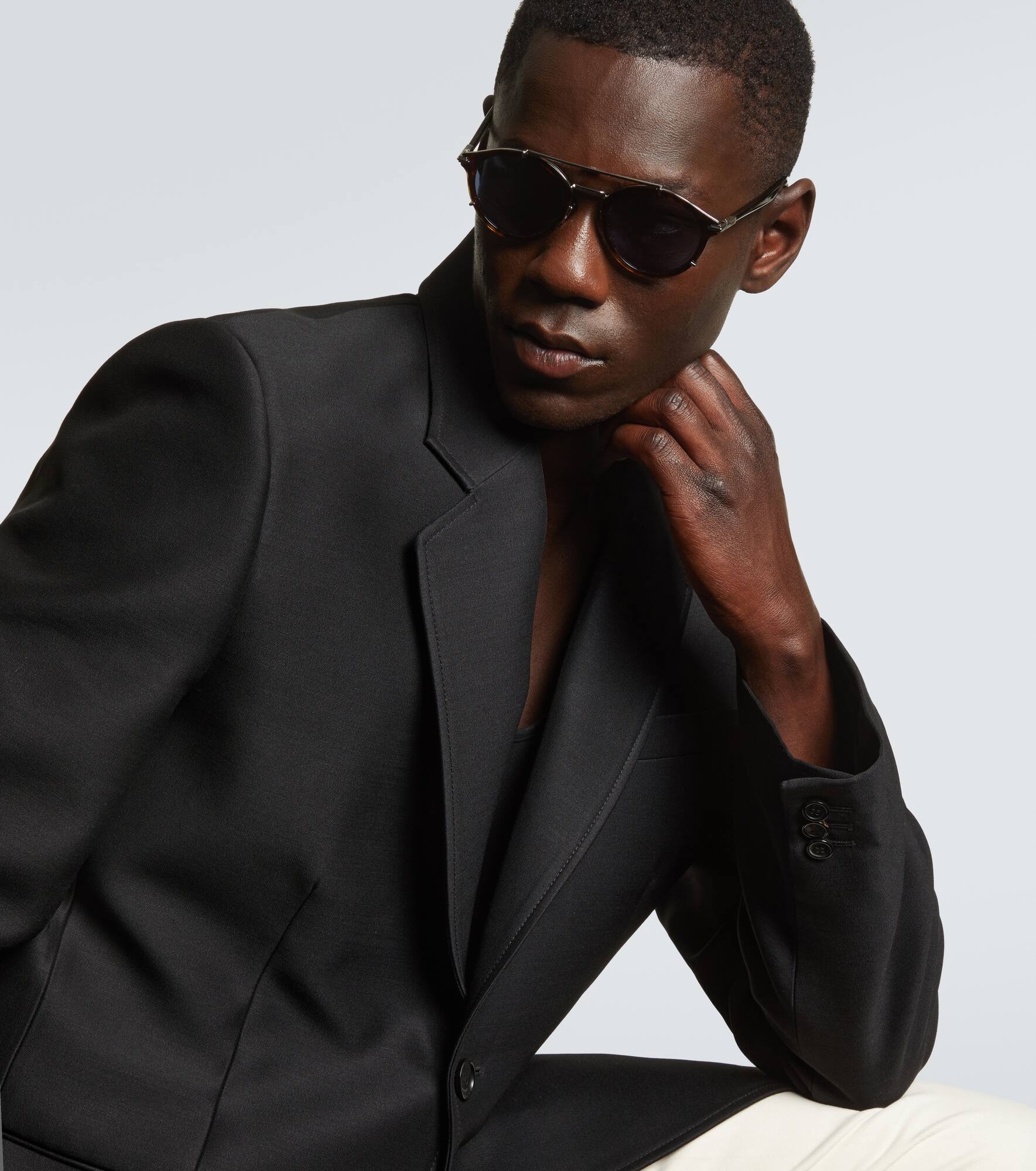 DiorBlackSuit R7U round sunglasses - 2