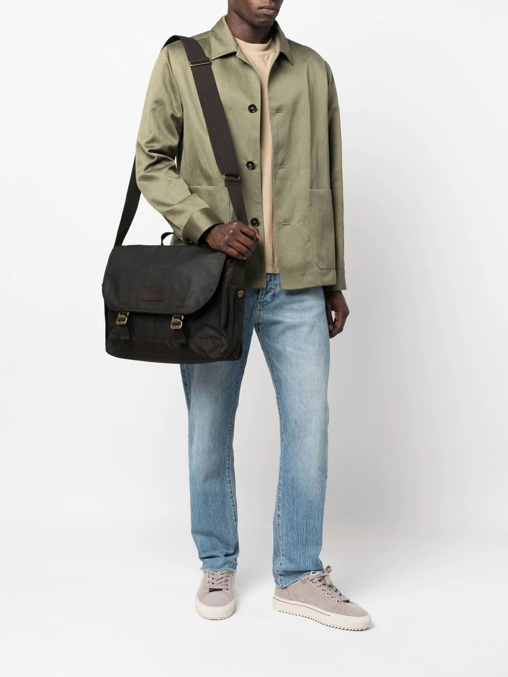 logo-patch shoulder bag - 4