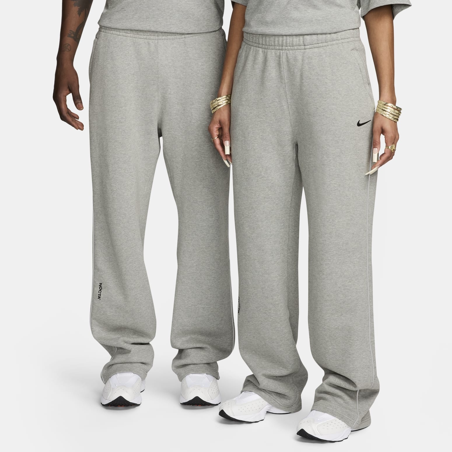 Nike x NOCTA Cardinal Stock Open Hem Fleece Pant 'Grey' FZ4675-063 - 6