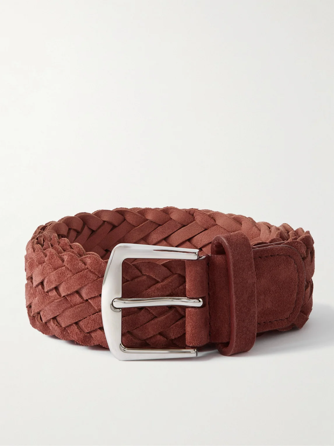 4cm Woven Suede Belt - 1
