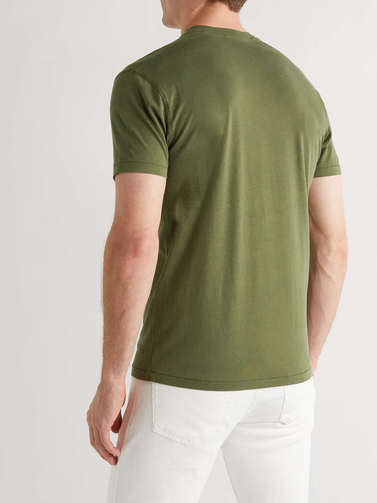 Lyocell and Cotton-Blend Jersey T-Shirt - 5