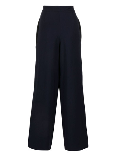 AMI Paris wide-leg layered-panels trousers outlook